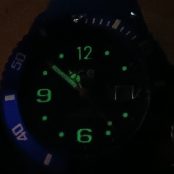 X ICE watch Forever Blue 3 hand Japanese movement with date, blue silicone b - Picture 3 of 11